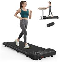 THERUN Walking Pad Treadmill, Portable Under Desk Treadmill with Remote and LED Display, Walking Jogging Machine with 2.5HP Powerful motor & 265 LBS Weight Capacity for Home Office
