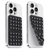 Silicone Suction Cup Phone Case Mount Double Sided, Hands-Free Phone Accessories Holder for Selfies and Videos, Silicon Sticky Phone Grip for iPhone and Android