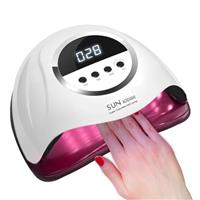 320W UV LED Nail Lamp, Professional Nail Dryer Gel Polish Light with 72 Beads, UV Nail Light with 4 Timer Settings, Nail Polish Curing Gel LED Dryer with Automatic Sensor, LCD Display