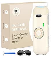 Haarlosy IPL Hair Removal Device, Painless & Efficient Salon Quality Result at Home, IGBT Laser Hair Remover for Women and Men, Long Lasting Smoothness for Bikini Line, Face, Body, Retro Beige