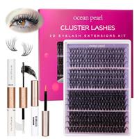 Ocean Pearl Cluster Lashes Kit DIY Individual Eyelash Extension Kit False Eyelashes