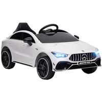 AIYAPLAY Mercedes Benz Licensed 12V Electric Car for Kids, Kids' Electric Ride on with Remote Control, Transport Wheels, Spring Suspension, LED Lights Music, for 3-6 Years