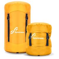 Sleeping Bag Compression Sack, Sportneer Compression Stuff Sack, Water-Resistant & Ultralight Sleeping Bag Stuff Sack - Space Saving Gear for Camping, Hiking, Backpacking (No sleeping bag)
