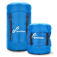 Sleeping Bag Compression Sack, Sportneer Compression Stuff Sack, Water-Resistant & Ultralight Sleeping Bag Stuff Sack - Space Saving Gear for Camping, Hiking, Backpacking (No sleeping bag)