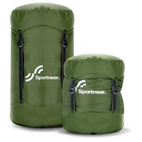 Sleeping Bag Compression Sack, Sportneer Compression Stuff Sack, Water-Resistant & Ultralight Sleeping Bag Stuff Sack - Space Saving Gear for Camping, Hiking, Backpacking (No sleeping bag)
