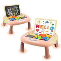 SunnyOcean Kids Drawing Board with Magnetic Letters and Numb