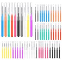 RAYITO 50/pcs100pcs/200pcs Interdental Brushes, 6 Sizes Soft Dental Floss Brush Mini Floss Sticks Dental for Braces Oral Cleaning