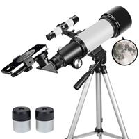 Telescopes for Adults Astronomy, 80mm Aperture 600mm Refractor Telescope for Kids & Beginners, Compact and Portable Travel Telescopio with Backpack