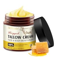 Whipped Beef Tallow Skin Care - Tallow Face Cream - Beef Tallow Moisturiser,Tallow and Honey Balm,Deeply Nourishing for Face & Body 120g