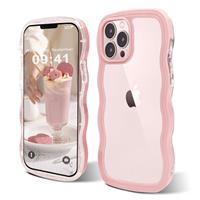 ORDA Candy Color Border Transparent Case Wave Edge