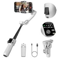 AOCHUAN Smartphone Gimbal Stabilizer for iPhone w/Extenndable Buolt-in Rod Smart V8