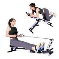TODO 3 in 1 Rowing Machine for Home, Multifunctional Rowing Machine with 2 Intensities Adjustable, AB Machine Abdominal Rowing Fitness Quiet for Home Use, Maximum 120 kg