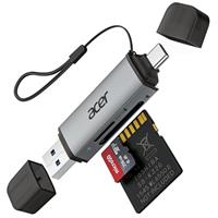 acer SD Card Reader, USB C & USB 3.0 Memory Card Reader Adapter Supports SD/Micro SD/SDHC/SDXC/MMC, Compatible with iPhone 15 Pro, MacBook Pro/Air, iPad Pro 2021, Galaxy S22, Pixel, XPS 13, etc.