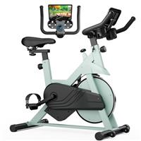 Superun Exercise Bike for Home Use Spin Bike with Adjustable Magnetic Resistance, Stationary Bike with LCD Display and APP, 136 kg Weight Capacity