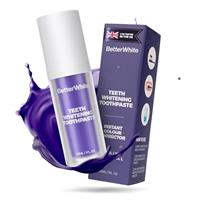 Betterwhite Purple Teeth Whitening Toothpaste for Yellow Teeth | Colour Corrector with Stain Removal | Enamel Safe, Gentle Daily Use, Brightening Purple Toothpaste for a Natural White Smile - 30ml