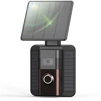 QIBOX Solar Charger Compatible with Doorbell Mount, Adjustable Solar Panel Mount, Efficient Solar Charger for Doorbell Camera