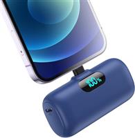 Small Power Bank for iPhone,Upgraded 5000mAh PD Fast Charging Portable Charger, Mini Plug-in Battery Pack Backup Charger Compatible with iPhone 14/14 Pro Max/13/13 Pro/12 Pro/11/XR/X/8/7/6
