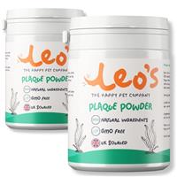 Leo's Plaque Off Powder for Dogs & Cats | Pet Teeth Cleaning Care & Breath Freshener Dental Products | 100% Natural | No More Dog Toothbrush or Dog Toothpaste | Plaque Remover for Dogs & Cats