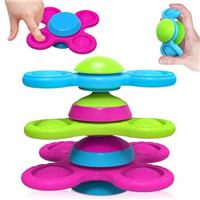Suction Toys 3PCS Spinners for Babies Cute Animals fidget sp
