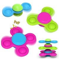 Suction Toys 3PCS Spinners for Babies Cute Animals fidget sp