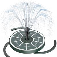 AISITIN Solar Fountain 2.5W Solar Water Fountain with Solar Panel Solar Pond Pump with 6 Fountain Nozzles Solar Floating Fountain Pump for the Garden, Bird Bath, Fish Tank
