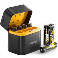 Rechargeable Battery AA Lithium with Charger,8 Count 3600mWh 1.5V Double A Batteries