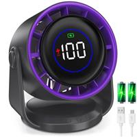 PALATALA Desk Fan, USB Fan Silent Powerful Table Fan for Bedroom USB Rechargeable, 360 Rotation Portable Mini Desk Fans