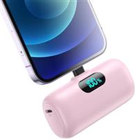 Small Power Bank for iPhone,Upgraded 5000mAh PD Fast Charging Portable Charger, Mini Plug-in Battery Pack Backup Charger Compatible with iPhone 14/14 Pro Max/13/13 Pro/12 Pro/11/XR/X/8/7/6