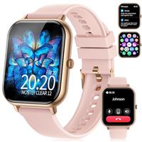Smart Watch for Men Women(Answer/Make Call),1.83"HD Fitness Tracker with Pressure/SpO2/Heart Rate Monitor,Sleep Tracker, Step Counter, IP68 Waterproof 123+ Sport Modes Fitness Watch for Android&iPhone