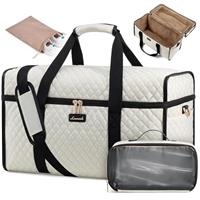 LOVEVOOK Travel Bag for Women, Waterproof Weekend Overnight Carry On Bags, Hospital Duffel Holdall Bag with Toiletry Bag, Large Cabin Bags for Ryanair EasyJet