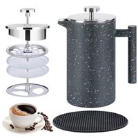 KOOYAT Cafetiere French Press Coffee Maker and Coffee Press for Ground Coffee at Home or Office for Women and Men