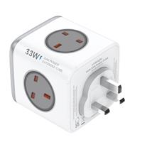Socket Cube USB C Power Strip with 4 Outlets 3250W and 30W USB C Charging for iPhone 16/15/14, iPad,MacBook, Galaxy, Power Delivery Charging for Game, Dorm Rooms, Home, Office