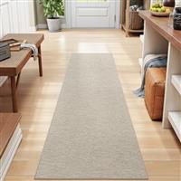 DEXI Runner Rug, Extra Long Non-Slip Dirt Trapper Mat, Rubber Backed Kitchen Rugs, Thin and Washable Floor Carpet Runners for Hallway Entryway Laundry Besides