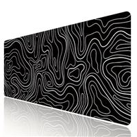 HGWALP Large Gaming Mouse Pad & Extended XXL Computer Game Mouse Mat, Long Desk Pad with Stitched Edges for Keyboard Home Office Gaming Work Big Desk Pad (35.4x15.7x0.12IN, 90x40)