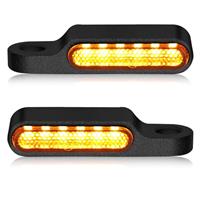 Justech 2pcs 12V E24 Mini Motorcycle LED Flowing Light Unive