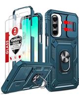 LeYi for Samsung Galaxy A25 5G Case with 2 Tempered Glass Sc