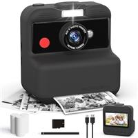 CAMCLID Kids Camera with 32GB Card and Print Photo Paper
