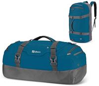 Ubon Large Duffel Bag Holdall Bags with Shoe Compartments 4-Way Sports Gym Duffel Backpack with Padded Straps 55L 65L 80L Camping Traveling Duffle Bag Waterproof Gym Bag
