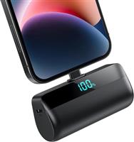 Mini Power Bank 5200mAh for iPhone,[2025 Upgraded] PD 20W Fast Charging Portable Charger,Small LCD Display Battery External Pack Compatible with 14/14 Plus Pro Max /13/13 Pro Max/12/11/XR/X/8/7/6 etc