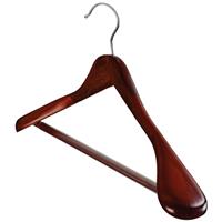 High Grade Wooden Hangers for Clothes 6 Pack - Jacket Hanger, Wooden Coat Hangers with Non-Slip Pants Bar, 360Swivel Hook for Suits, Heavy Clothes and Jackets
