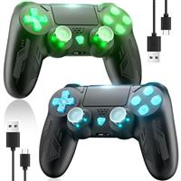 FOIRCEADAL Wireless Controller for Ps-4 pro/slim/PC with 6-Axis Motion Sensor Turbo Touch Pad Joystick