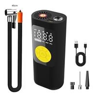 Tyre inflator 12V HD large screen,5000mAh Digital tyre inflator air compressor 150 PSI, Car tyre inflator with Preset Tyre Pressure & Auto Shutoff,Car tyre pump for Bike, Other Inflatables