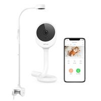 NETVUE Peekababy Baby Camera, Camera & Audio, 4-in-1 Crib Mount, Smart App, Sleep Analysis, Night Vision