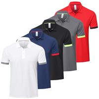 Gaiatiger 5 Pack Mens Polo Shirts Multipack Short Sleeve Breathable Golf Polo Collar Buttoned Mens Tops Gym Sport T Shirts