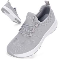 ZYYZ Wide Fit Trainers for Women Arch Support Extra Wide Toe Box Non-Slip Road Running Shoes Lightweight Mesh Breathable Sneakers for Gym Fitness Jogging Walking