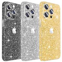 Kucheed 3PCS Sparkling Skin Protector for iPhone, Bling Glit