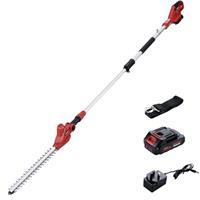 20V Cordless Pole Hedge Trimmer, 2.42M Long Reach Hedge Cutter with Battery, Fast Charge