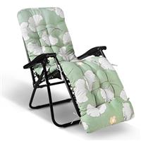WildFun Sun Lounger Cushions Only, Garden Sunlounger Cushions 170x53CM Garden Seat Pads Sunbed for Indoor Outdoor Patio Yard Beach