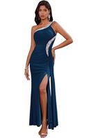 Angel-fashions Women's Sequin Strapless Sweetheart Mesh Lace
