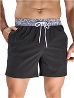 Arcweg Mens Swimming Shorts Swim Trunks Men Quick Dry Swim Shorts with Zipped Pockets Beach Shorts for Men with Mesh Lining